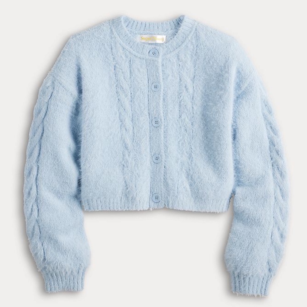 NWT Sugar Moon Light Blue Sweater